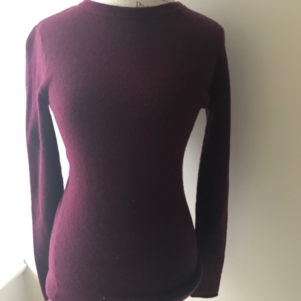 Autumn cashmere raw edge cashmere sweater